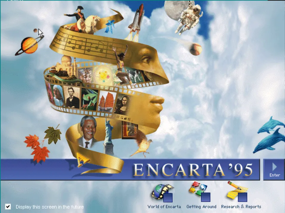 Opening Encarta 95