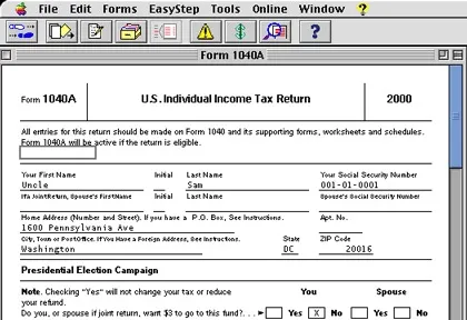 Happy Tax Day! TurboTax for Mac 2000