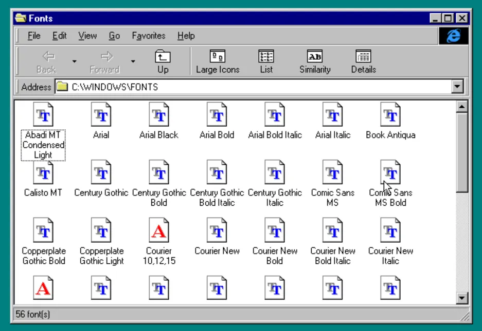 Please delete Comic Sans as soon as possible. 🤣